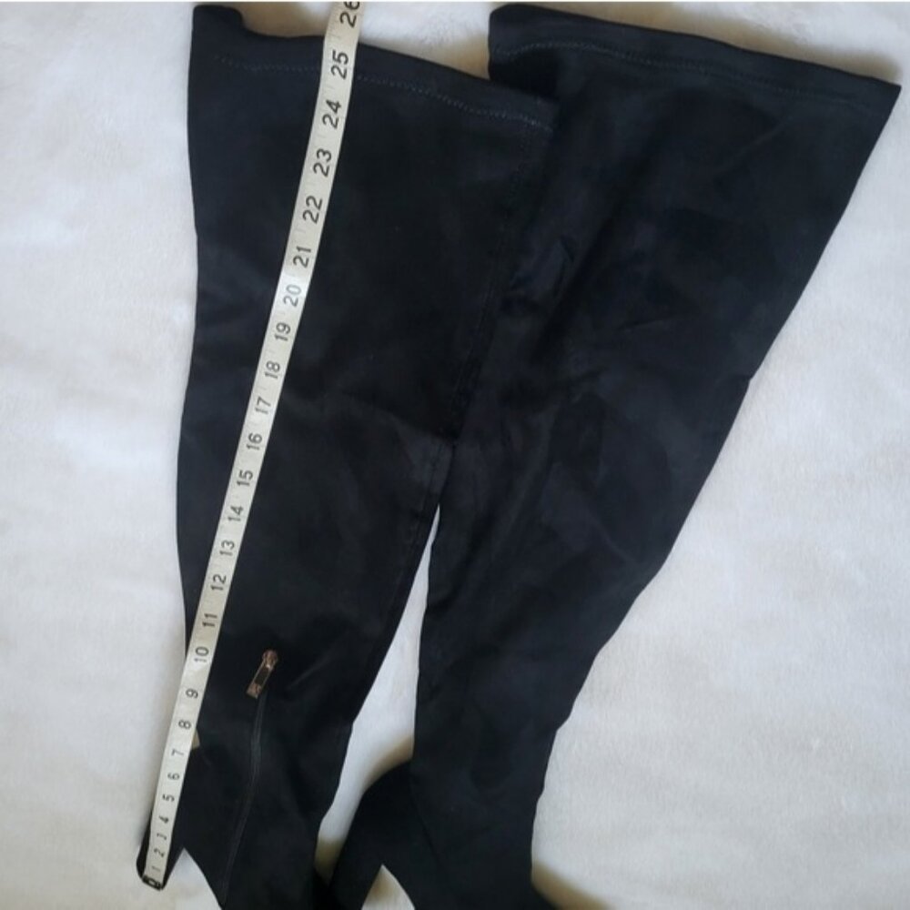 NWT New York & Company Faux Suede Tall Heeled Monia Boot - Picture 10 of 13